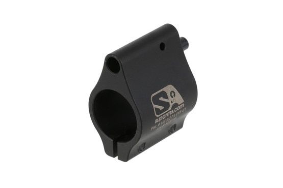 The Superlative Arms gas block features a bleed off function that reduces blowback and increases reliability